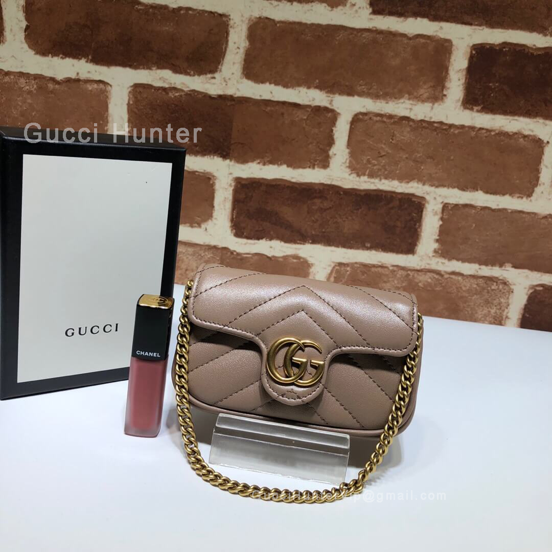 Gucci GG Marmont Micro Shoulder Bag Dust Pink 571561